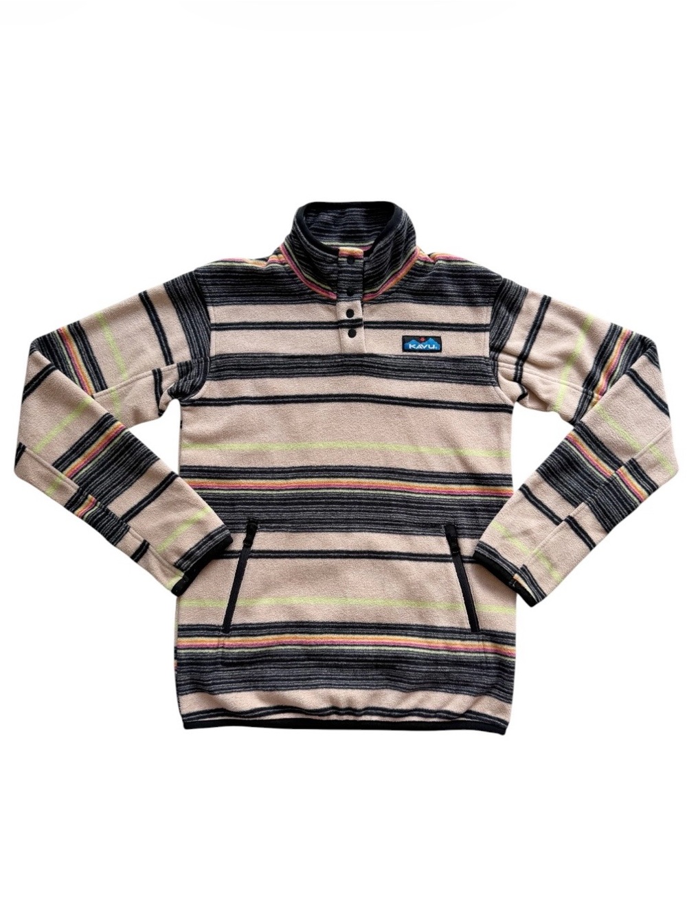 Kavu Cavanaugh Striped Pullover Fleece XXS